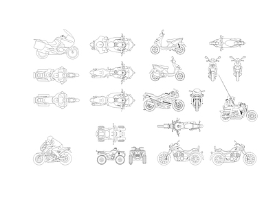 摩托车CAD素材 施工图