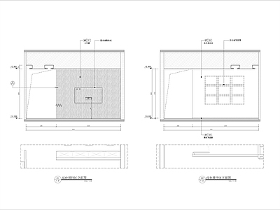 办公室背景墙施工图 施工图