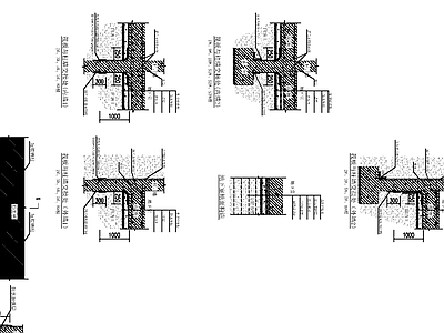 地下室筏板下防水层节点图 施工图 建筑通用节点