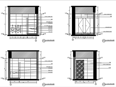 现代公共卫生间装修图纸