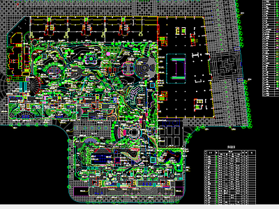 绿化配植总平面图 施工图