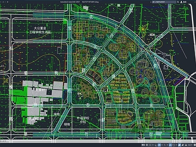 现代简约城市规划建筑 图 产业规划 工业区规划