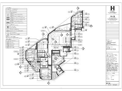 凯莉赫本 广州黄埔东豪华公寓 210M²施工图CAD 别墅