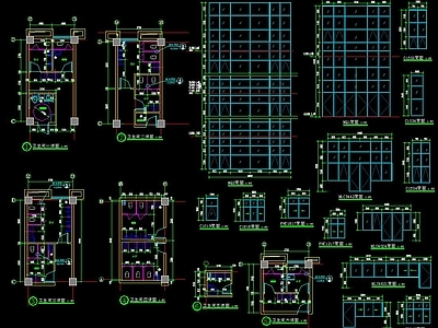 干警办公楼建筑图 施工图