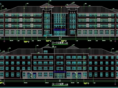 感染病监区楼建筑图 施工图