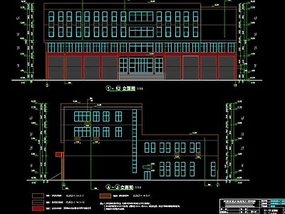 派出所营房楼建筑图纸施工图