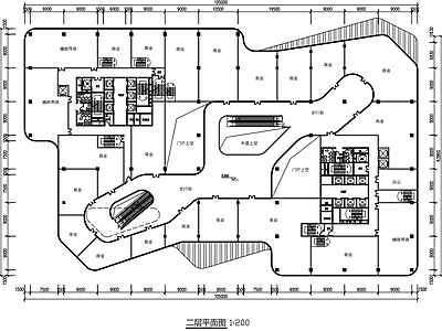 展示商场多层建筑CAD施工图纸