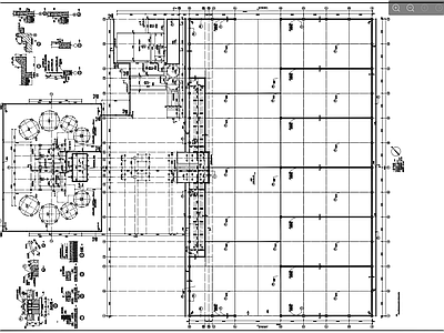 混凝土搅拌站设备基础建施 施工图 建筑通用节点