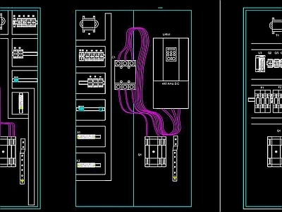 控制面板变压器CAD 图库