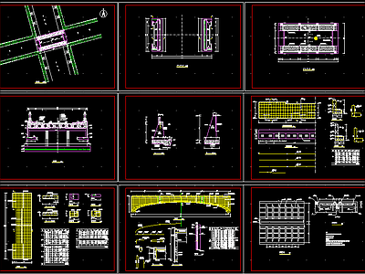 景观桥施工图全套