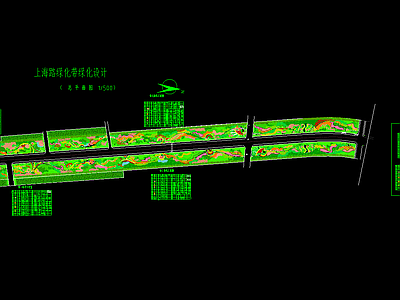 道路绿化景观设计CAD 施工图