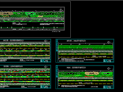 道路绿化设计 施工图