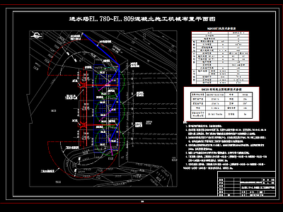 泄洪隧洞混凝土浇筑施工组织设计图 施工图