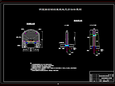 泄洪隧洞钻孔灌浆施工组织设计图 施工图