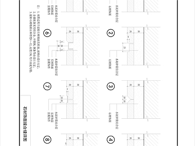 石材饰面接合缝详图
