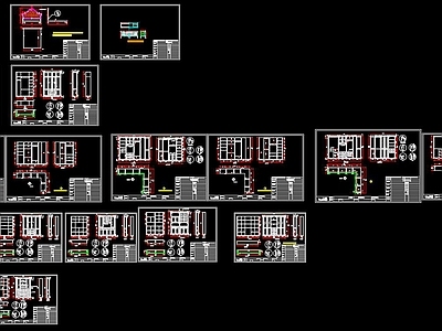 全屋实木定制产品图库施工图