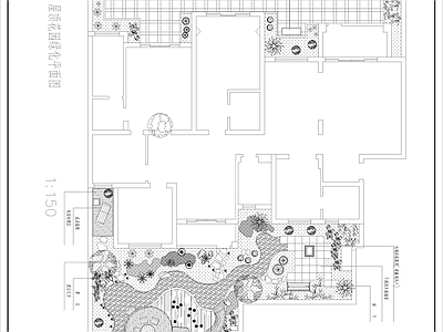 现代屋顶花园CAD平面图 施工图 大样图 立面图