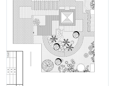 小区屋顶花园设计平立面图施工图