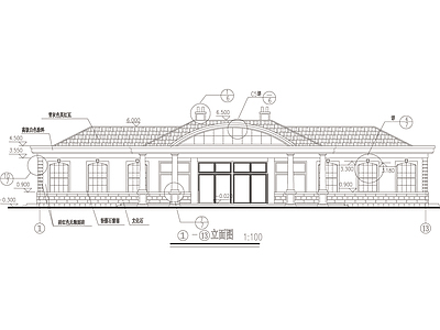 法式食堂建施 施工图 食堂建筑