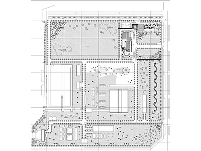 园区环境绿化设计图 施工图 景观