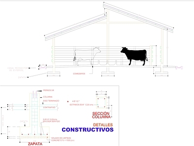 牛圈CAD 施工图