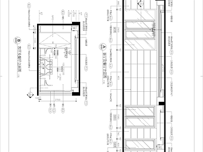 现代简约家装施工图 平层