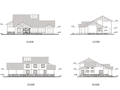 游人中心建筑图 施工图