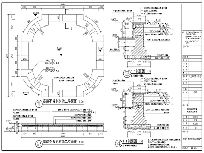 简欧树池做法详图 景观小品