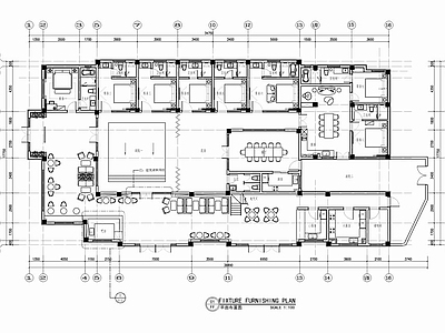 700㎡民宿CAD施工图 客栈