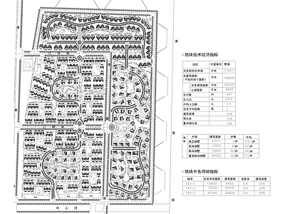 别墅区景观规划平面图 施工图