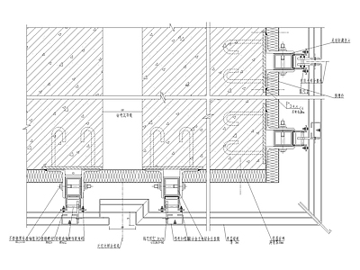 铝板幕墙沉降缝处横剖节点图 节点