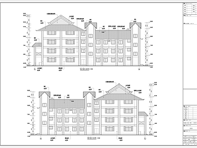 东南亚茶艺馆建筑施工图