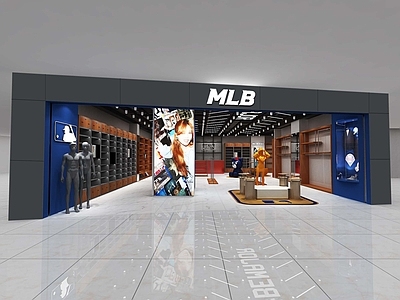 MLB店铺道具施工图