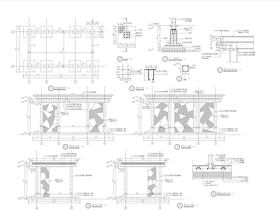 景观亭施工图