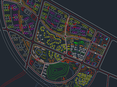 昆明晋宁项目CAD 施工图 概念方案 景观