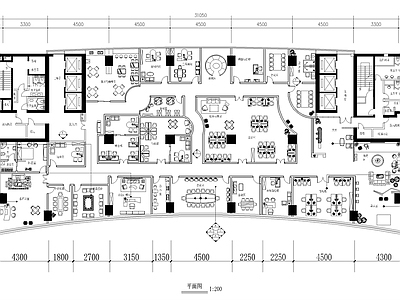 现代办公空间设计施工图