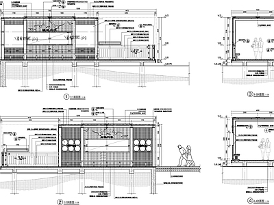 观鸟屋详图 施工图 景观小品