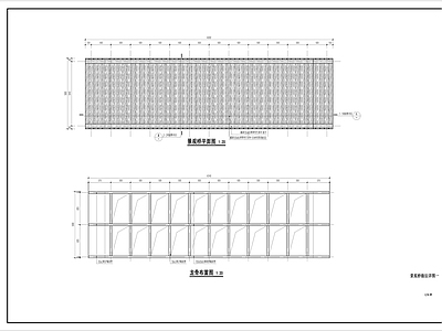 景观钢结构拱桥 施工图 景观小品