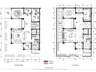 现代简约别墅施工图 概念方案