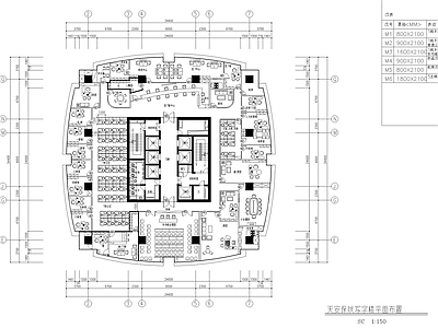 现代办公空间设计施工图