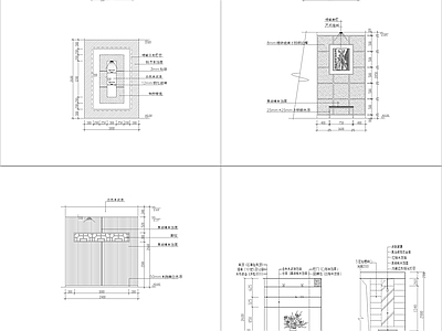 现代室内玄关施工图