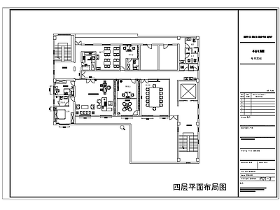 产业园办公空间CAD图纸施工图