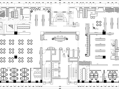 2000㎡装修公司建材展厅平面图