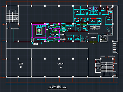 现代简约整形美容医院平面设计图