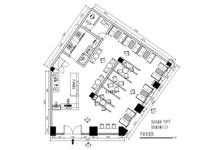 工业风江门荷塘奶茶店面全套施工图