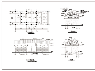 公园厕所建筑详图施工图