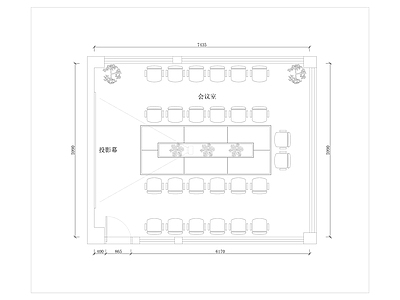 办公室平面图施工图