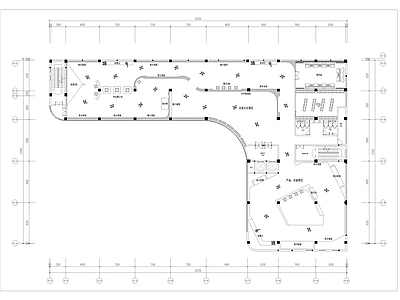 现代简约机械设备历史纪念馆CAD平面布置图