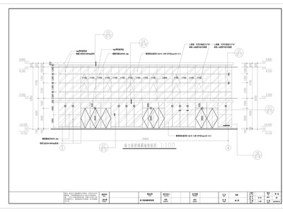 干挂玻璃幕墙全套cad施工图 节点