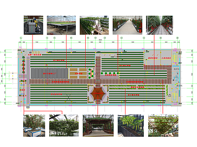 日光温室景观设计施工图